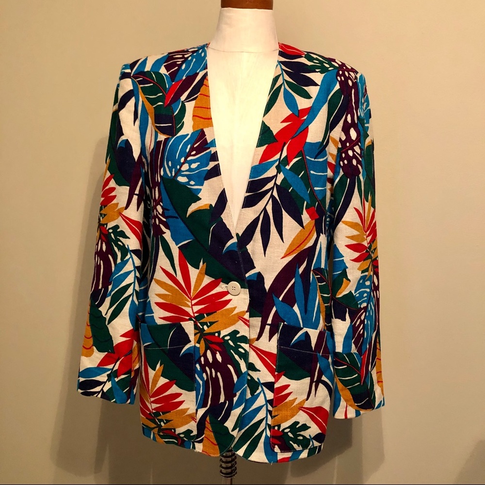 Jones New York Linen Blazer Size 8